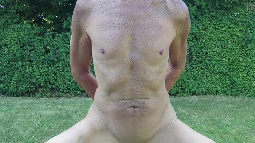 obscene homo pig servenaked outdoor in peniscage drill three feet ebony sex tool in booty, screw stomach button inside