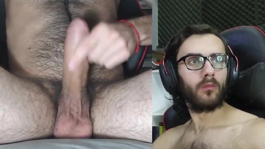 Look at that face of enjoyment! Argentinian homosexual chap masturbating and ejaculating a big load.