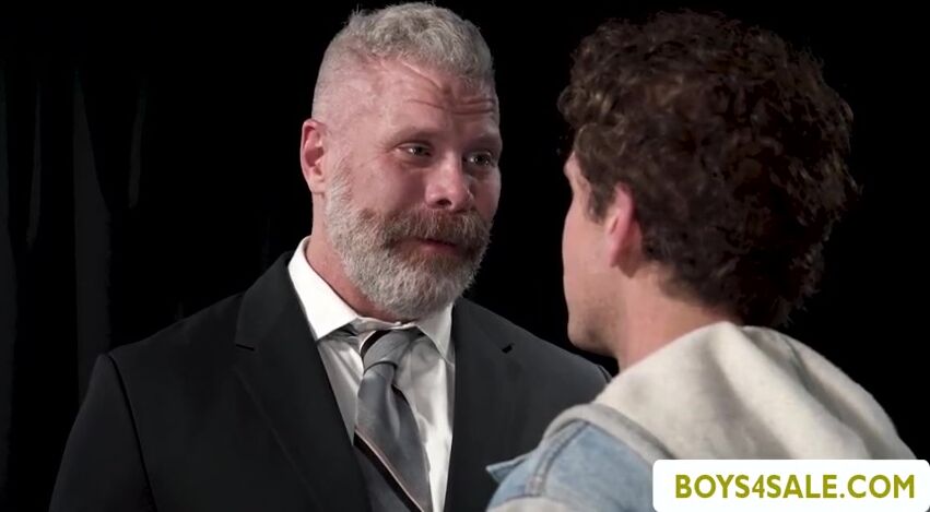 Aged Boss Dominates Youthful Employee