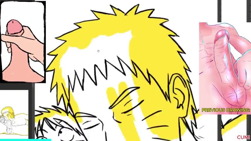 Naruto Sucking Luffy Giant Ramrod Deepthroat Intensive Homo Oral sex Close Up