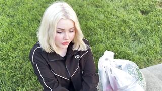 "Aid me cum!" marvelous golden-haired craves to screw and creampie!