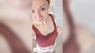 Immodest Talking Cougar Post Gym Shower Movie scene Call JOI