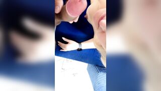 Oral pleasure and Screwing in Missionary Position with Spunk flow From the 1st Person