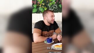 Redhead with Breast Piercing Gives Me Coffee, Large Booty, Pink Twat and Blow job - Andrea Castro & Brian Evansx