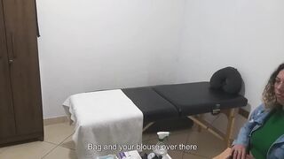 Real Doctor Examines the Patient's Backdoor and Melons
