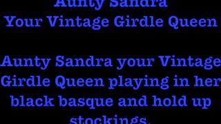 Aunty Sandra in Her Ebony Corset and Heels Vgq57