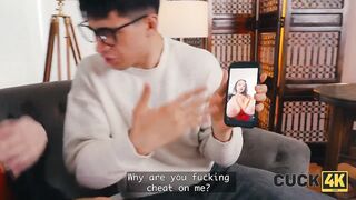 CUCK4K. My Girlfriend with MASSIVE BREASTS bangs like a Indecent Slut for Cash
