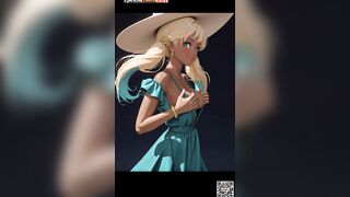 Fashionable Golden-haired and Her Adult Toys