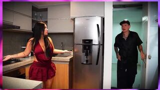 Nerd cuckold watches as his gorgeous wife pays her debt with her snatch