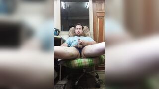 Russian homo dude masturbates his rod!