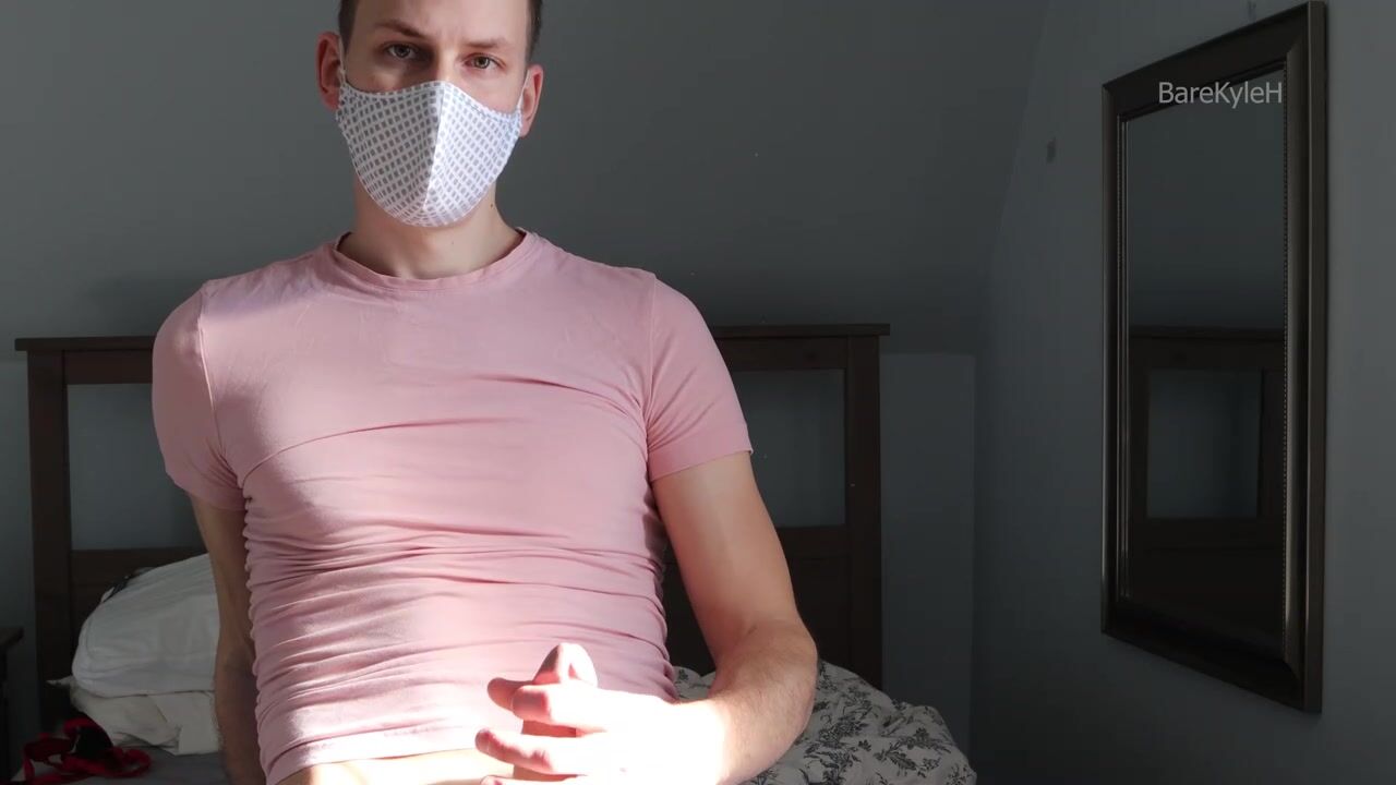 Excited whore showing off his pink gap