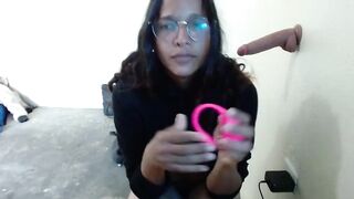 Masturbates with Large Vibrator three