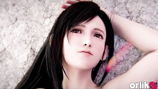 Tifa Lockhart & Cloud Strife - Romantic Sex on a Punk with Spunk flow Ending - CG Last Dream Anime