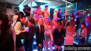 Lewd party women dancing and banging