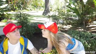 Cute gamer hottie screws her hung step-bro