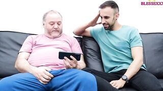 My stepfather puts his cock out in front of me