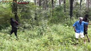 Officers who missed their way in the midst of operation discovered 3 forest maids and this happened.. somewhere in Africa