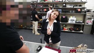 Foxy Business Lady Gets Drilled! - XXX Pawn