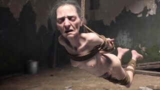Elderly Granny Fastened up - Terrified yet Lust Schlong in Her Old Twat