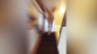 Amateur Golden-haired Older Wife Enjoys Exposed Morning