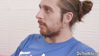 Thick Blond Wife Bambi Bella Receives a BBC Creampie