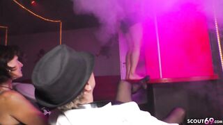 GERMAN big beautiful woman GRANNY TEMPT YOUNGER STRIPPER TO BANG HER