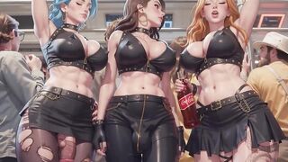 Full Set Of Huge Ramrods Inside The Toon Pornstar