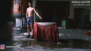 Oriental schlongs gulp urinate and bang, Tyler Wu dominated and used