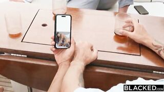 BLACKED Tiny Vanessa Alessia Takes 2 Giant BBC’s Behind Her Boyfriends Back