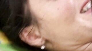 Unshaved amateur vagina takes a large knob
