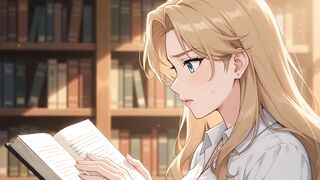 Sexy mother I'd like to fuck Gets Drilled by Obsessed Student in Library - Uncensored Ai Anime - Penis Hero