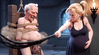 Pathetic Dude CBT Humiliation - Chastity Cage & Enormous Whipping