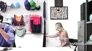 Teen Shoplifter Takes The Guard Standing To Erase Her Record