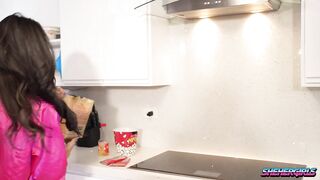 SheHerGirls - Zariah Aura Surprises Hime Marie With Her Jock for Steamy Bed Screwing