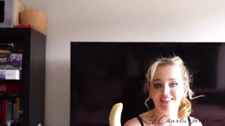 Sexy Sweetheart Charlie Forde Showers Fuckers Dong With Squirt Whilst Riding