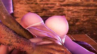 CG Large Wang Elf Have a Hardcore Massage Sex with Large Tits mother I'd like to fuck