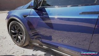 SheHerGirls - "I just needed some aid with my Tesla" Ahanu Reed Roughly Banged By Breathtaking Golden-haired T-girl Hotty Blake Pleasing