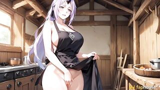 Sion Realized That Cooking Wasn't Her Thing, and Began to Satisfy the Villagers' Raunchy Hunger in Ai Adaptations