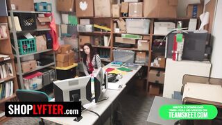 Shoplyfter - Redhead Hottie Naiomi Mae Detained for Stealing Gets What That babe Merits in the Backroom