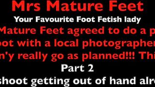 Mrs Older Feet Foot Fetish Photoshoot Part two. 541