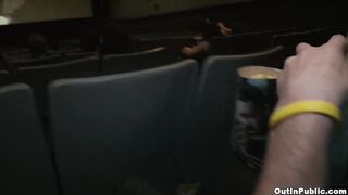 GAYWIRE - Strangers Meet And End Up In A Steamy Back Row Bang During A Public Episode Showing