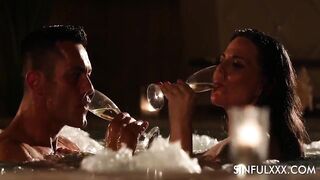 Seductive Simony Diamond Dives Into Excitement