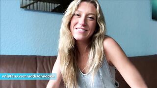 Sexy Golden-haired Bestfriend Helps u Forget About Your Breakup - Addison Vodka, Alex Adams