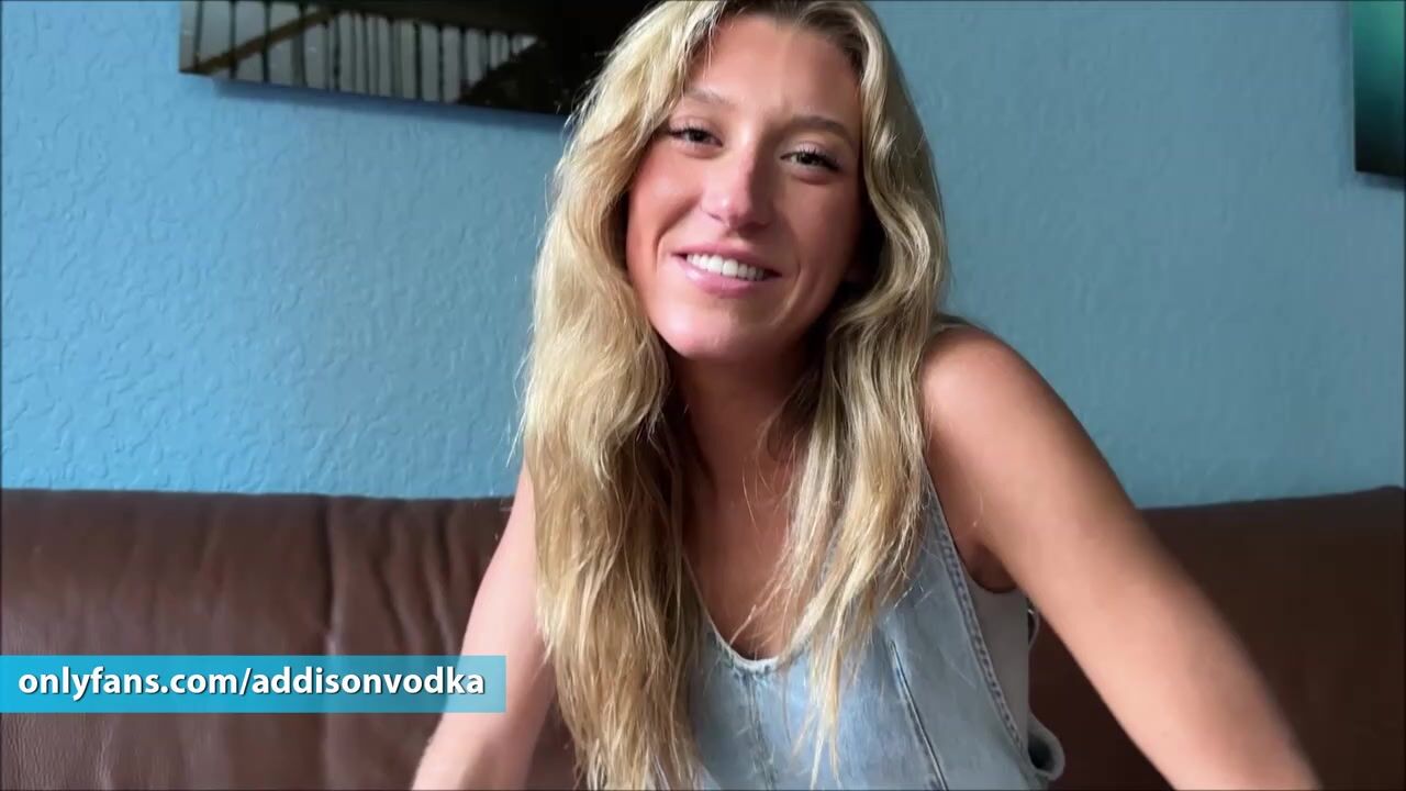 Sexy Golden haired Bestfriend Helps u Forget About Your Breakup Addison Vodka, Alex Adams