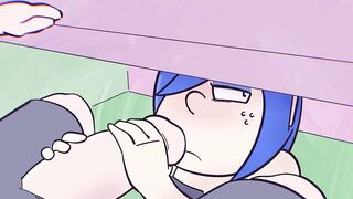 Quick Blow job Below The Table At Restaurant ( Parody Toon )