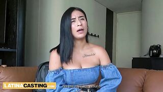 I slammed this LARGE MELONS LATIN BABE with the ideal BOOTY during her modeling try-out and kept it COARSE