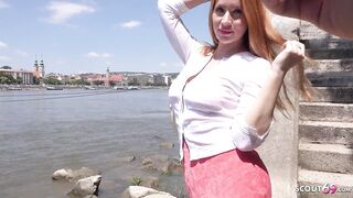 GERMAN SCOUT - GINGER GAL KIARA PICKED UP AND SCREWED AT CASTING
