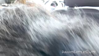 Ebony big beautiful woman Blow job whilst Wife Drives