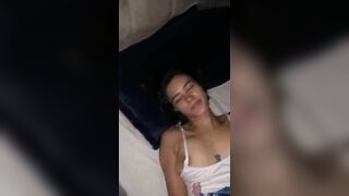 i convince my stepsister to bang and finish on her face
