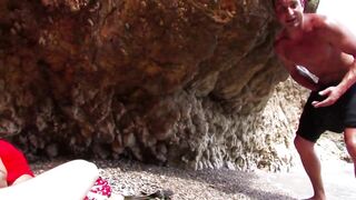 Large weenie sucking double permeated 3some booty drilling